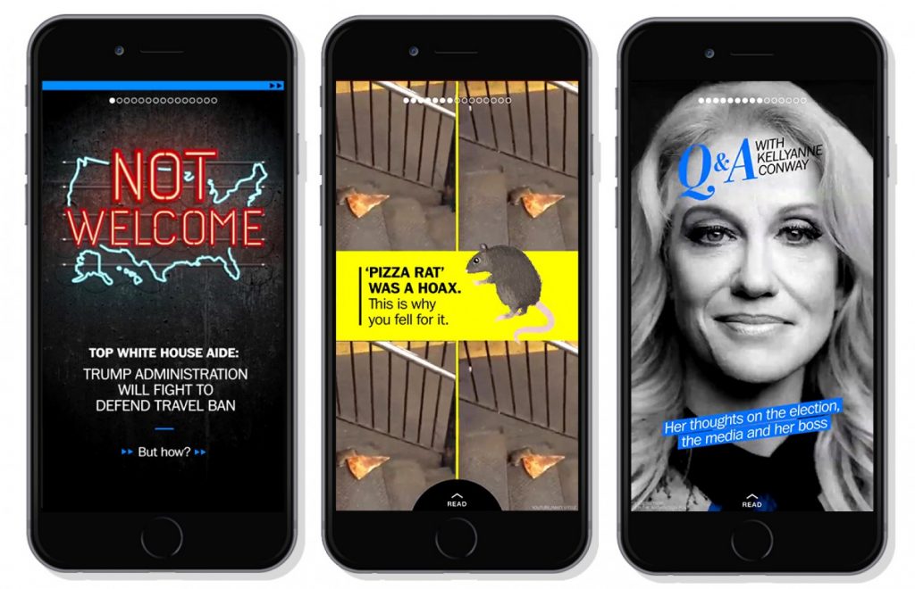 Snapchat du Washington Post