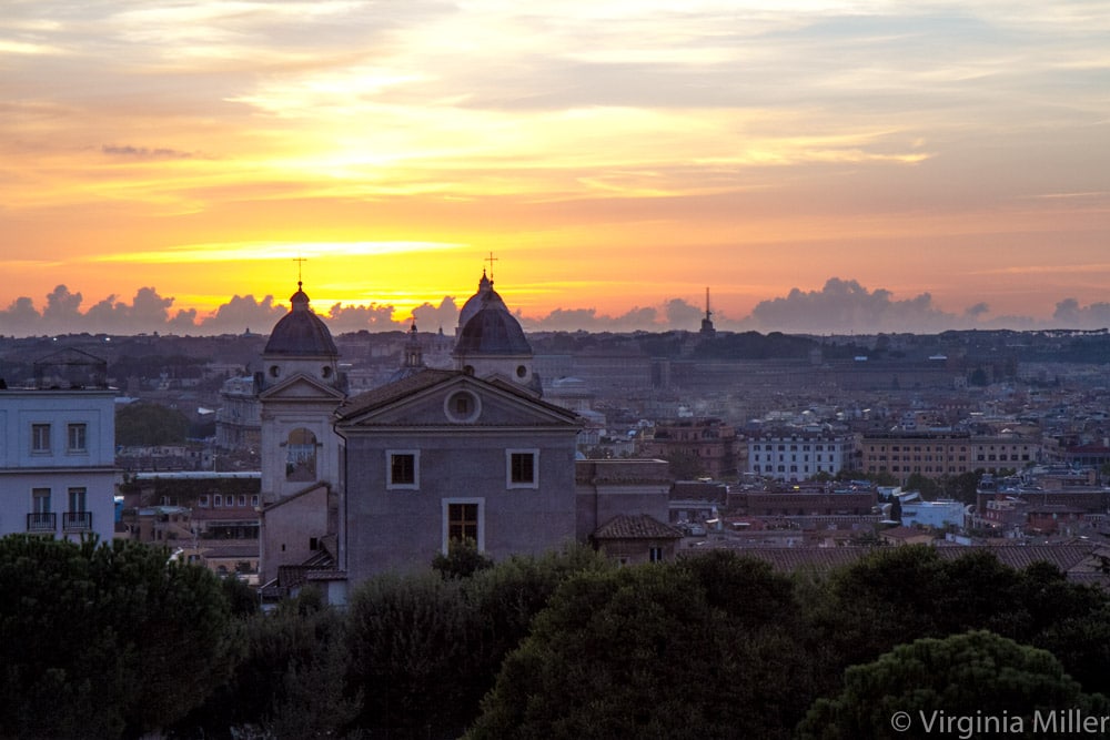 rome-coucher de soleil-2013-copyright-virginia-miller