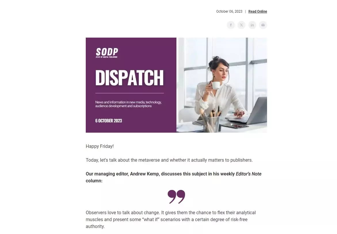 Newsletter on-line