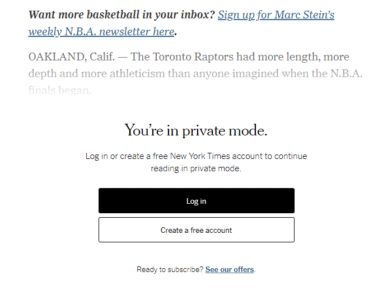 website paywall chrome