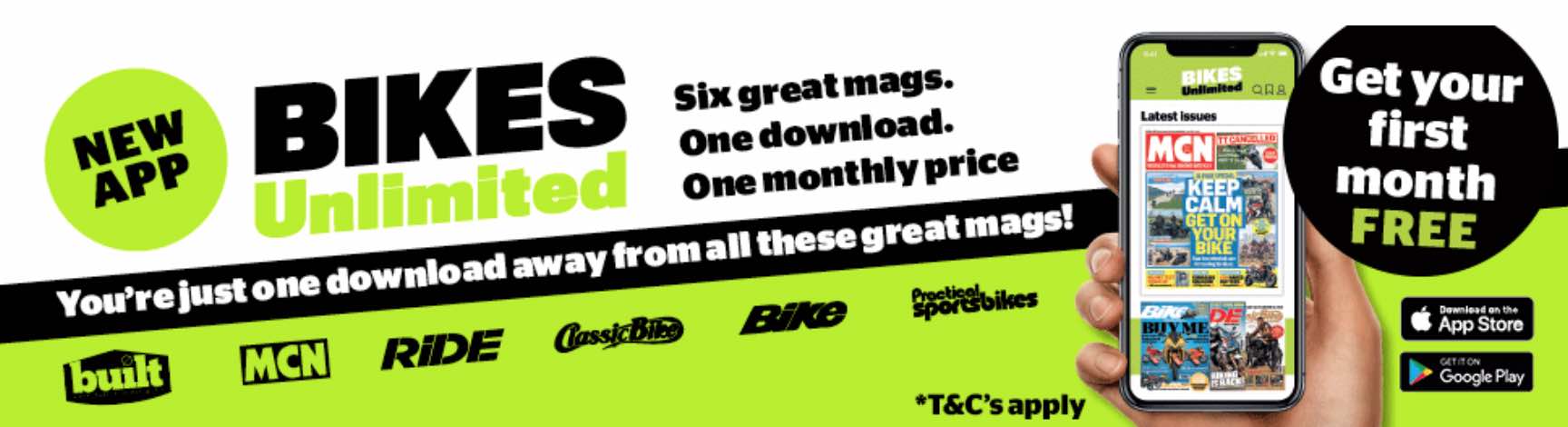 Bikes unlimited banner advertising screenshot