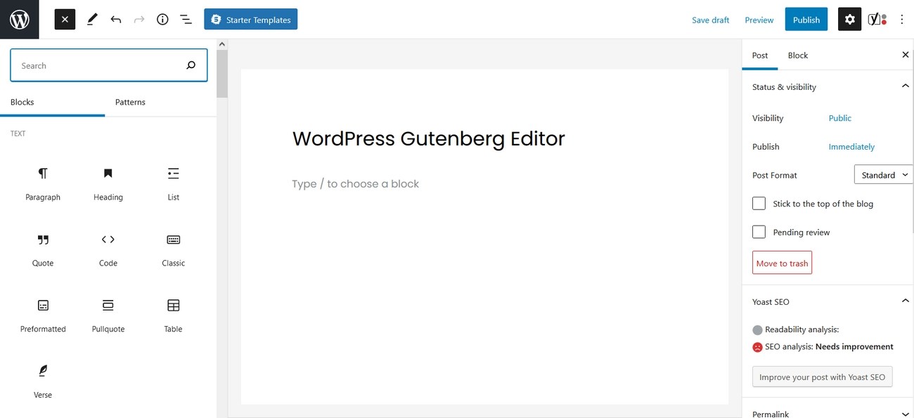 Gutenberg Editor Guide