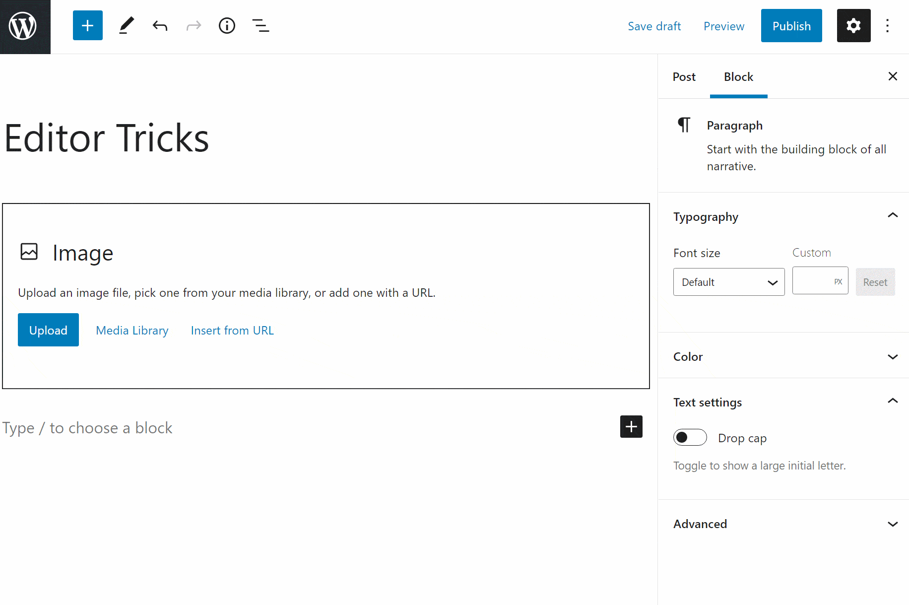 Gutenberg Editor Guide