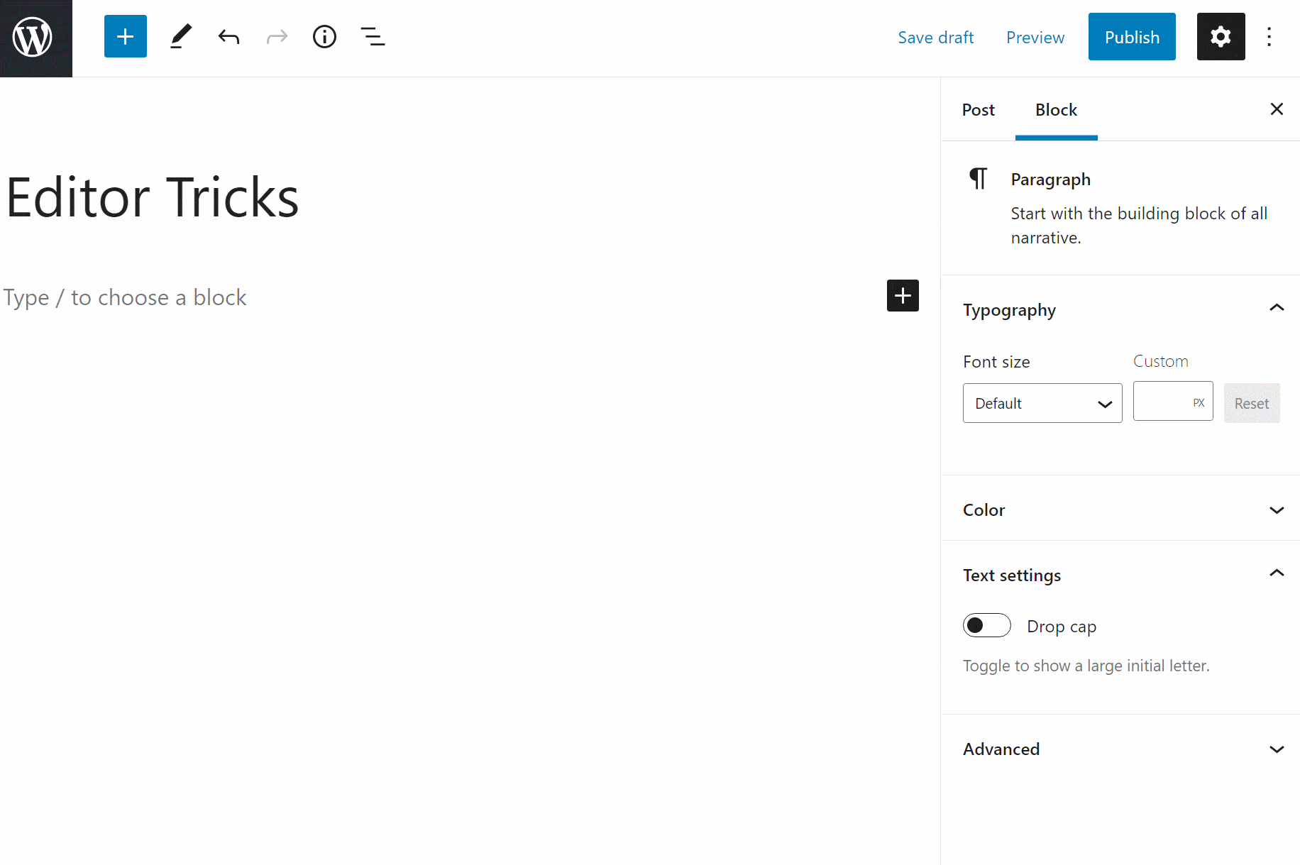 Gutenberg Editor Guide