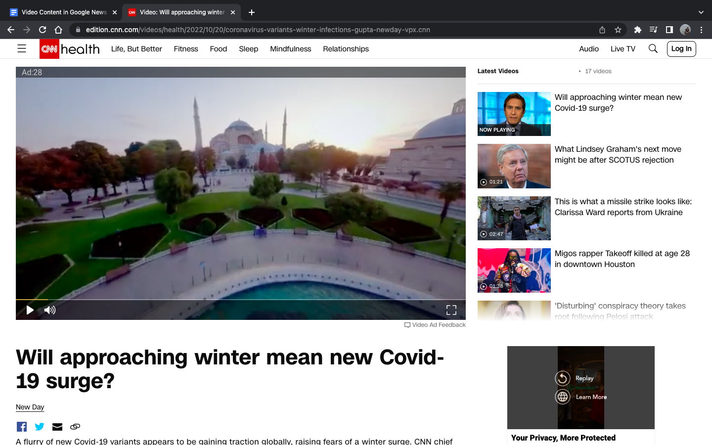 Pag -aaral ng Kaso 1: Balita sa video ng CNN
