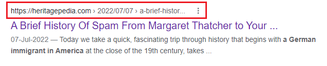 Evita di visualizzare le date negli URL