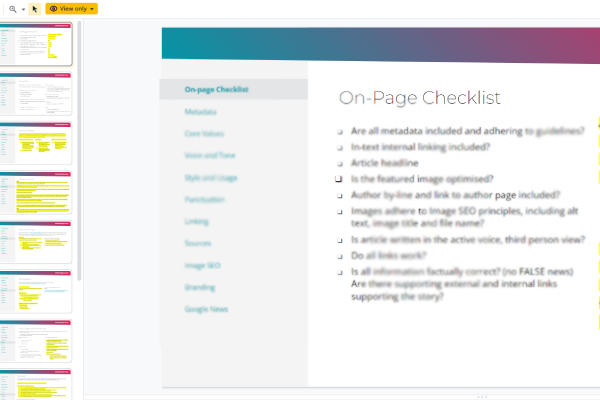 Editorial Guidelines Template