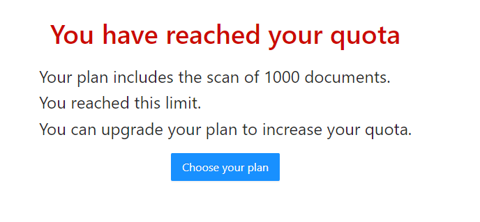 PlagiaShield naabot mo na ang iyong quota