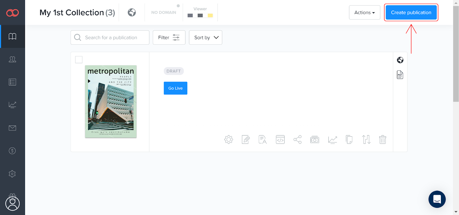 Erste Schritte mit dem Joomag-Dashboard – Publikation erstellen