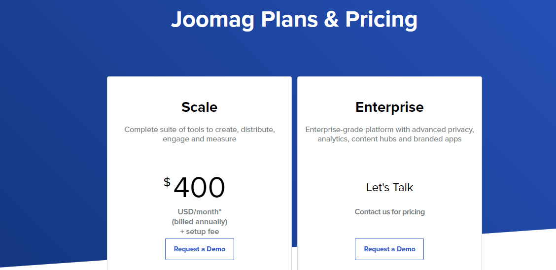 Joomag’s Pricing