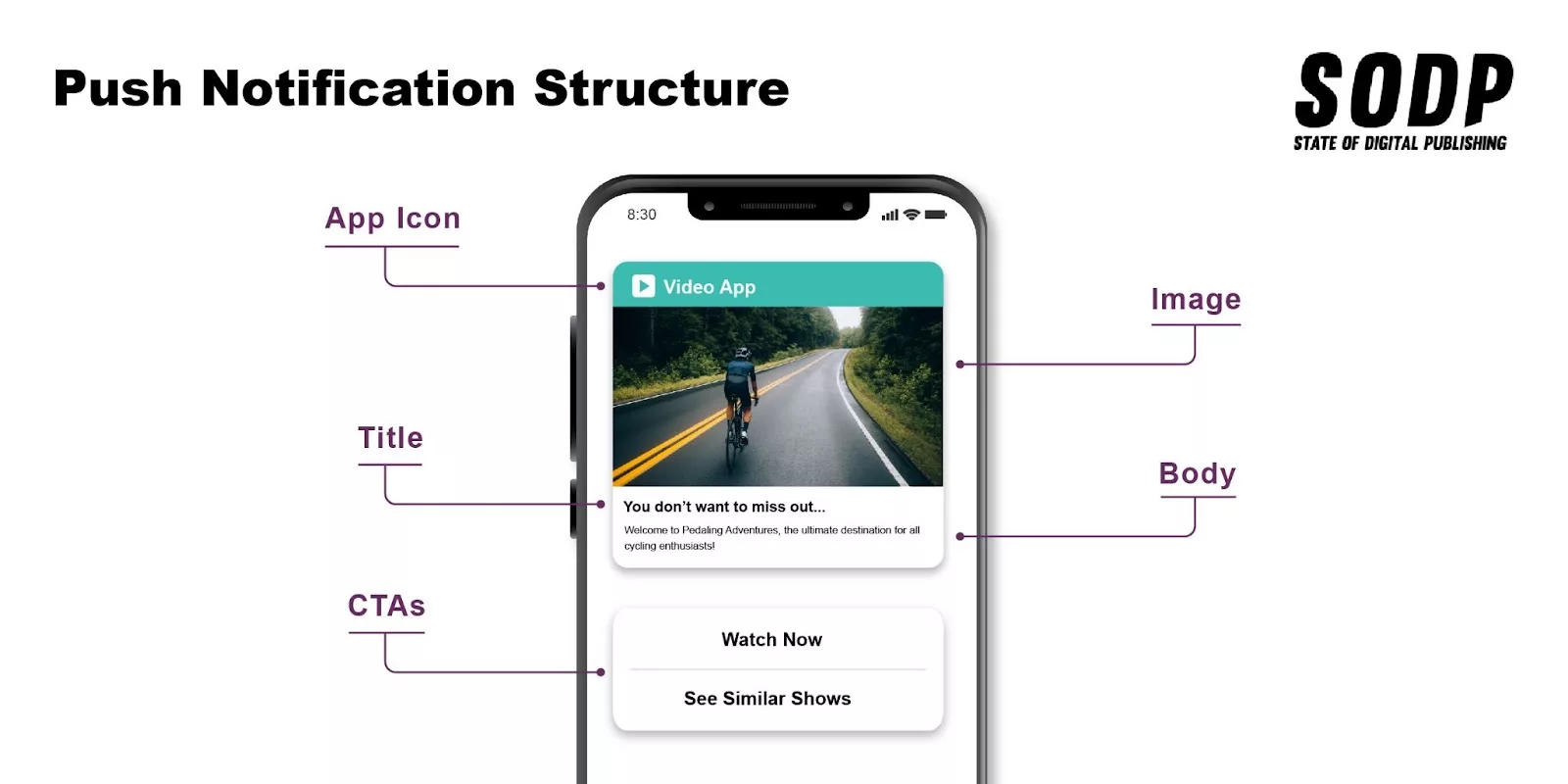 Push notifications structure