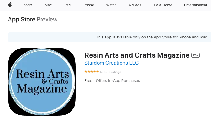 ein Beispiel dafür, wie ein MagCast-Magazin im App Store aussieht, mit einem eigenen benutzerdefinierten Markensymbol.