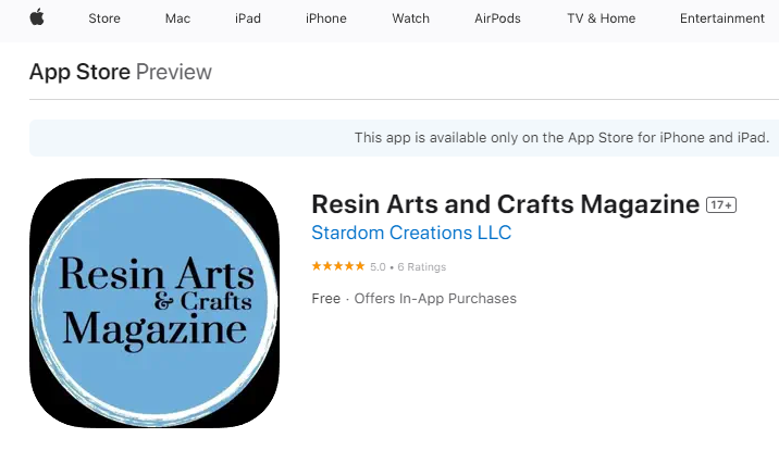 isang halimbawa ng hitsura ng MagCast magazine sa App Store, na may sarili nitong icon na custom-branded.
