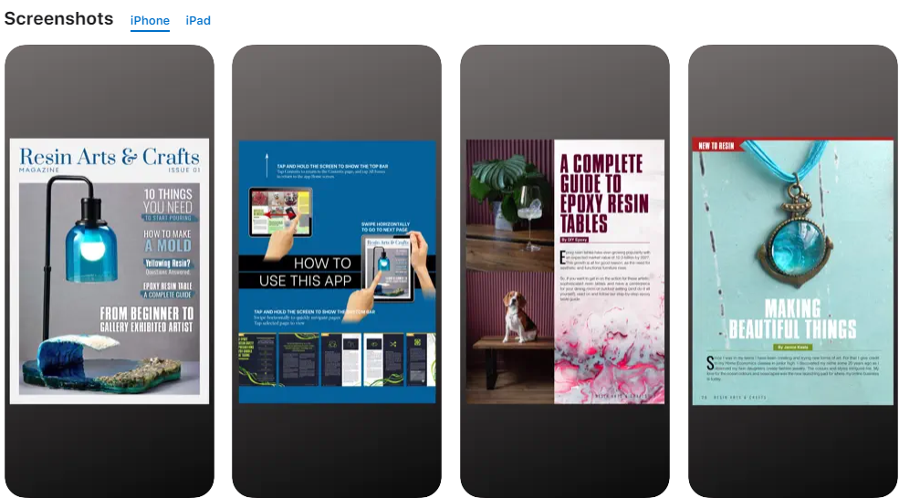 i-preview ang mga screenshot ng magazine bago mag-subscribe