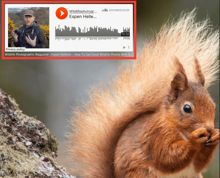 Ang resulta ay isang Soundcloud play box na nagbibigay-daan sa mga user na makarinig ng mga insight mula sa isang eksperto sa larangan nang hindi kinakailangang mag-navigate sa isang external na media player.