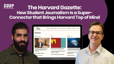 Le démontage de la Harvard Gazette