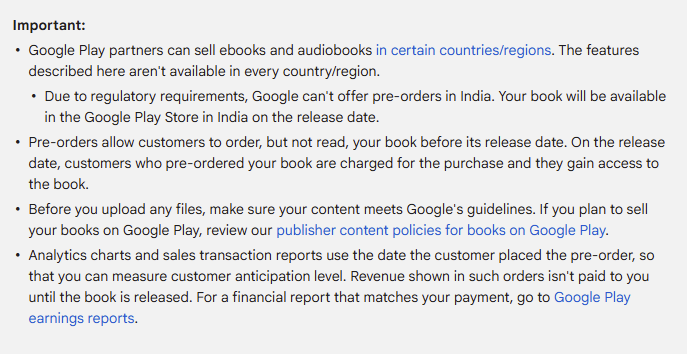google play books discounted ebooks and audiobooks terms